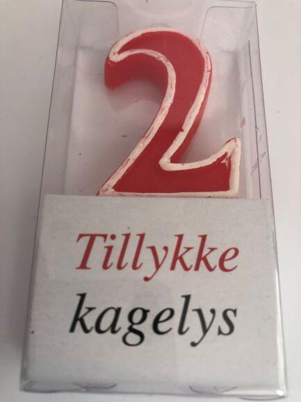 Fødselsdags tal lys