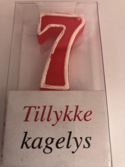 Fødselsdags tal lys