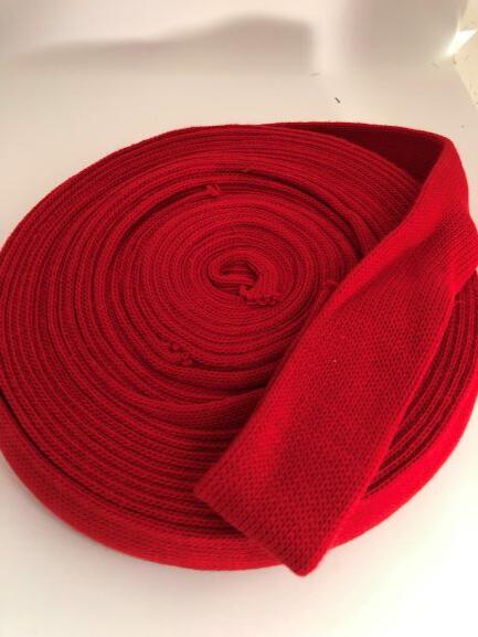 Tubestrik, rød 4 cm. 1 meter