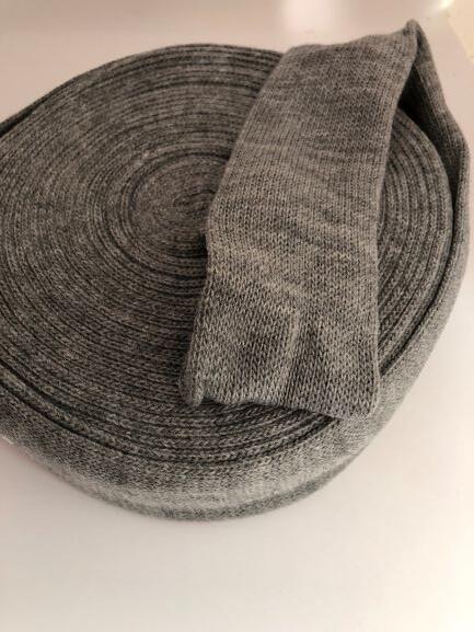 Tubestrik, grå 6 cm. 10 meter