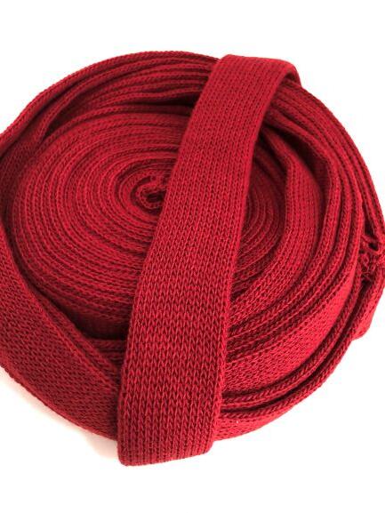 Tubestrik, vinrød 3 cm. 1 meter