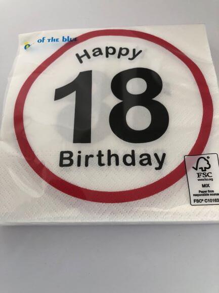 Servietter 18 år
