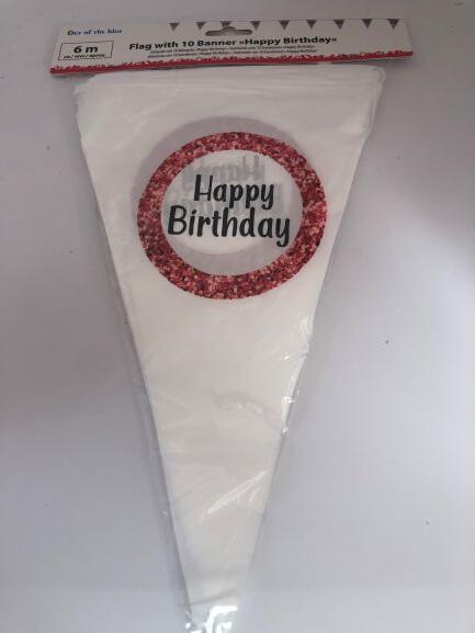 Flagbanner Happy Birthday