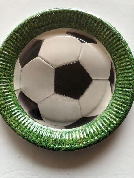 Tallerken Med Fodboldmotiv