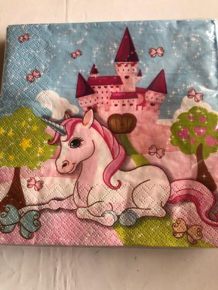 Enhjørning Servietter