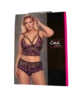Plus Size Blonde BH Sæt I Pink og Sort